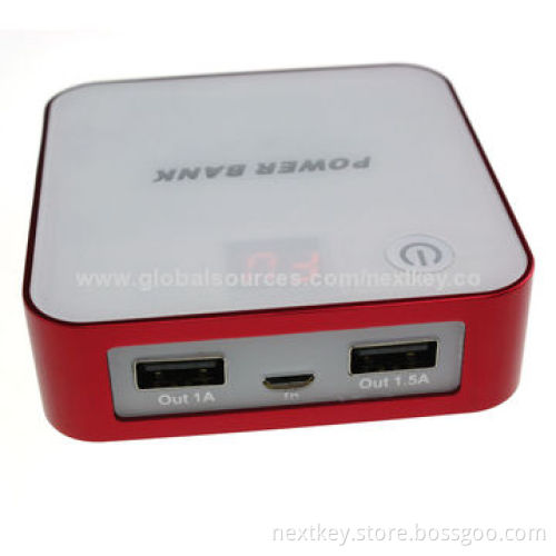2014 Newest Design 6,600mAh Cube Portable Mobile Power Banks, 5V/1A Output